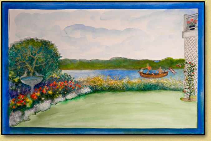 Men from Pompeii Fishing on Great Pond