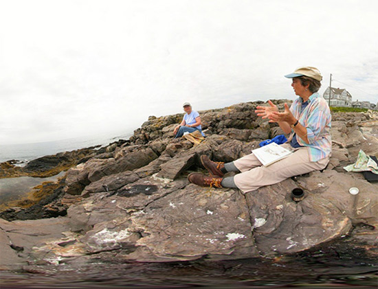 Christy Bergland on Maine coast