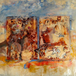 Christy Bergland Encaustic Collage Series