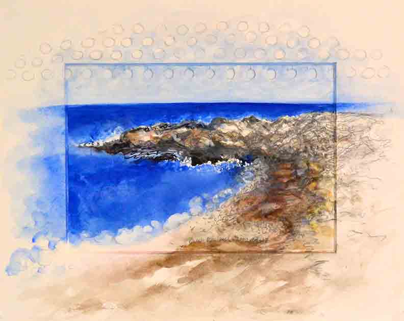 Christy Bergland Maine Landscape, Coast Guard Rocks #1