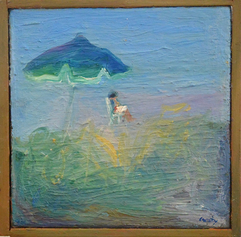 Christy Bergland, Drawing on the Beach