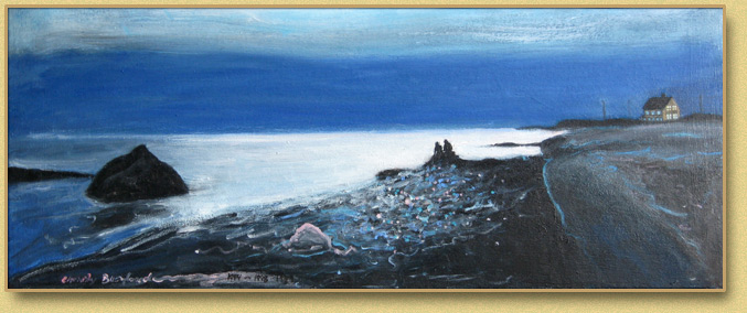 Two Figures- Moonlight  Near South Point