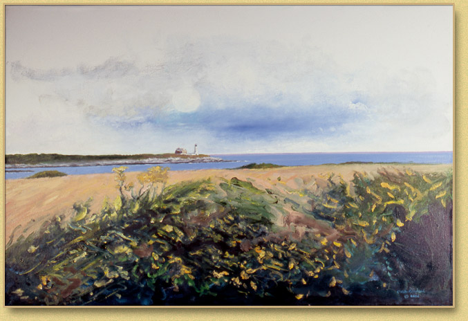 Wood Island Light and the Field #7