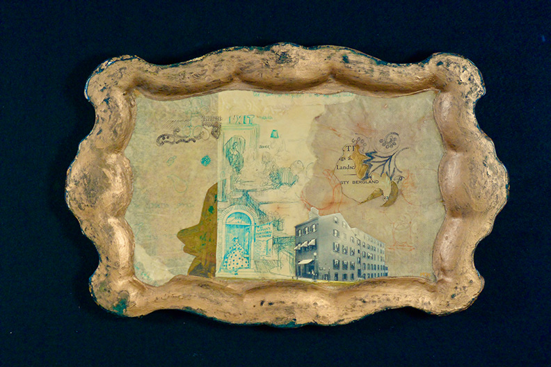 Christy Bergland, acrylic boxes, Waitressing at the Woman's Industrial Exchange