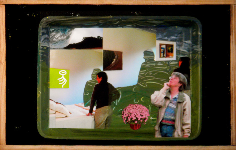Christy Bergland, acrylic boxes, Where is Jay? here, there and everywhere...