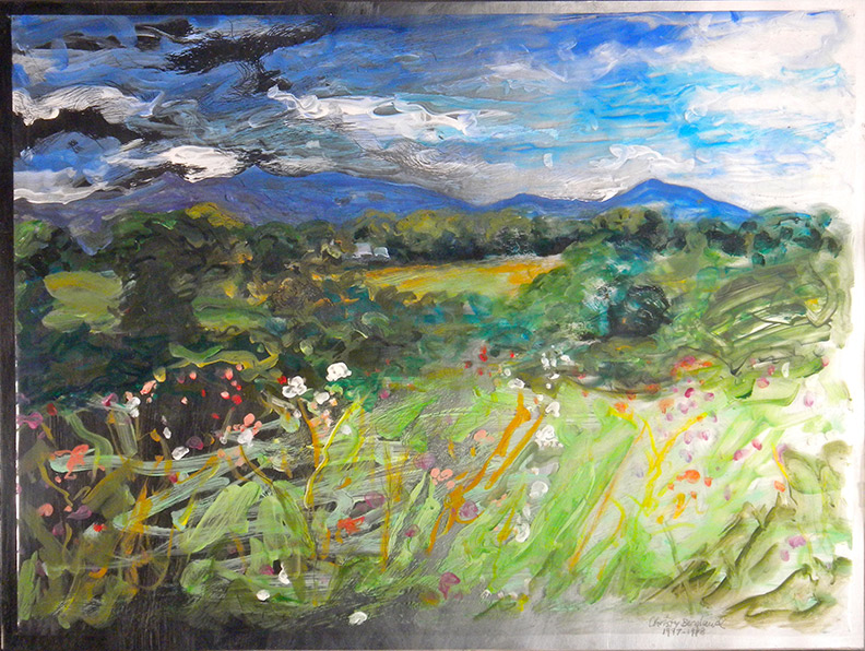 Christy Bergland, acrylic boxes, A Vermont Storm Moving In