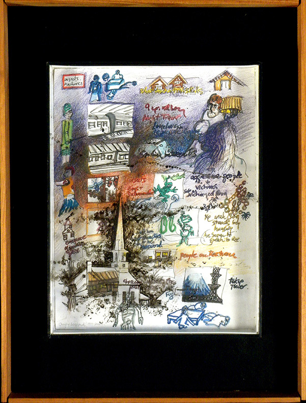 Christy Bergland, acrylic boxes, Yoriko's Summer in Vermont -The Healing Case of a Japanese Boy with Clinical Depression