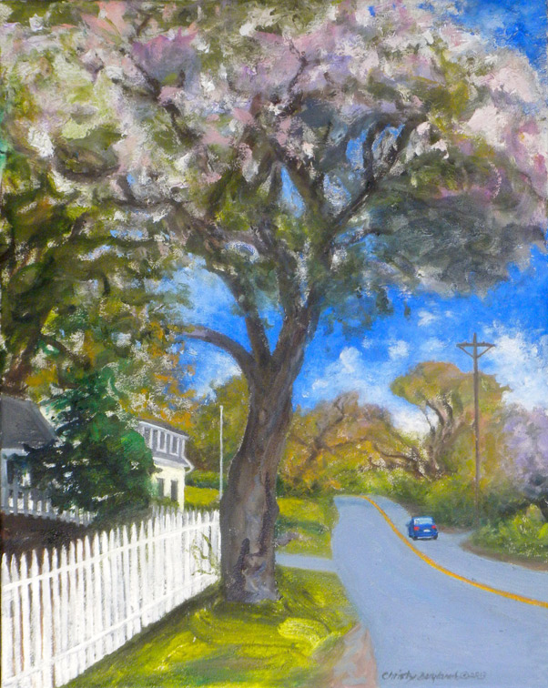 Spring Apple Tree with Tree Spirit