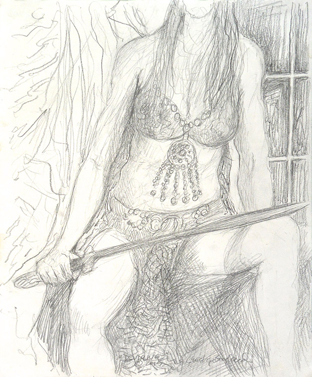 Christy Bergland figure drawings, Deviana