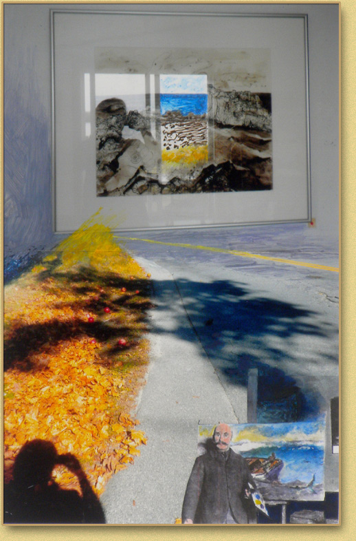Shadow Self-Portrait with Winslow Homer in Maine #1